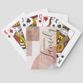 Moderne Abstracte Geometrische Marmer Aangepaste f Pokerkaarten (Achterkant)