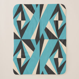 Moderne abstracte geometrische naadloze patronen m sherpa deken