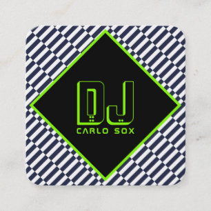 Moderne abstracte geometrische progressieve stijl vierkante visitekaartje