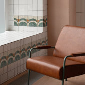 Moderne Abstracte geometrische symmetrie uit het m Tegeltje