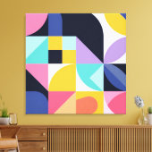 Moderne Abstracte geometrische vormen Canvas Afdruk (Insitu (Woonkamer))