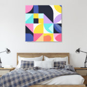 Moderne Abstracte geometrische vormen Canvas Afdruk (Insitu (Slaapkamer))