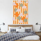 Moderne abstracte geometrische vormen en strepen, canvas afdruk (Insitu (Slaapkamer))