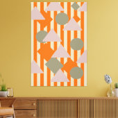 Moderne abstracte geometrische vormen en strepen, canvas afdruk (Insitu (Woonkamer))