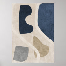 Moderne Abstracte geometrische vormen Wall Art Pos