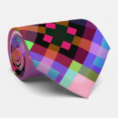 Moderne Abstracte geometrische vormgeving Stropdas (Opgerold)