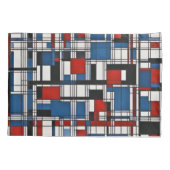 Moderne Abstracte geometrische wandkunst Kussensloop (Achterkant)