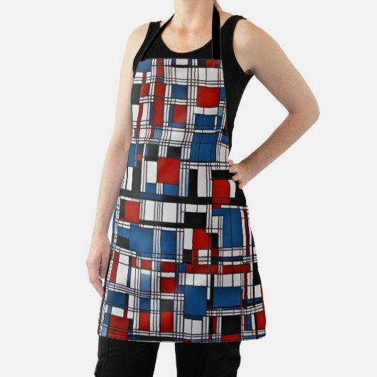 Moderne Abstracte geometrische wandkunst Schort (Insitu)