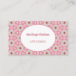 Moderne Abstracte Geometrische Waterverf Patroonbu Visitekaartje