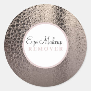 Moderne Abstracte Glam Roze Gouden Make-up Labels