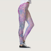Moderne Abstracte Grunge Pastels Leggings (Rechts)