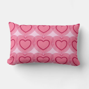 Moderne Abstracte harten - Azalea Pink Kussen