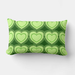Moderne Abstracte harten - Lime Green Kussen