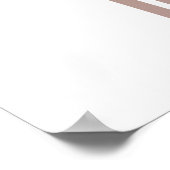 Moderne Abstracte hedendaagse geometrische kunst Poster (Hoek)