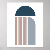 Moderne Abstracte hedendaagse geometrische kunst Poster (Voorkant)