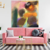 Moderne Abstracte hedendaagse kunst Canvas Afdruk (Insitu (Woonkamer))
