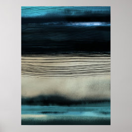 Moderne, Abstracte, hedendaagse kustkunst Poster