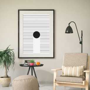 Moderne Abstracte Hedendaagse Minimalistische Kuns Poster