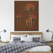 Moderne Abstracte herfstbomen Canvas Afdruk (Insitu (Slaapkamer))