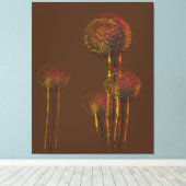 Moderne Abstracte herfstbomen Canvas Afdruk (Insitu (Houten vloer))