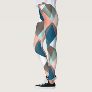 Moderne Abstracte heupgeometrische mozaïekkunst Leggings