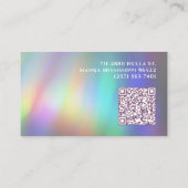 Moderne Abstracte Holografische Rainbow - aangepas Visitekaartje (Achterkant)