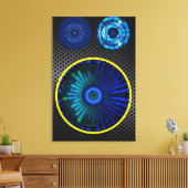 MODERNE, ABSTRACTE, HOME DECOR LUIDSPREKER CANVAS AFDRUK (Insitu (Woonkamer))