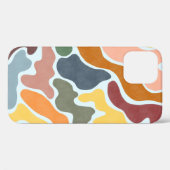 Moderne, abstracte illustratie in oortige tonen. Case-Mate iPhone case (Achterkant (horizontaal))