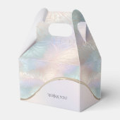 Moderne Abstracte iriserende gunst box Bedankdoosjes (Achterkant)
