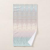Moderne Abstracte iriserende handdoek set (Handdoek)