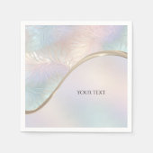 Moderne Abstracte iriserende servetten (Voorkant)