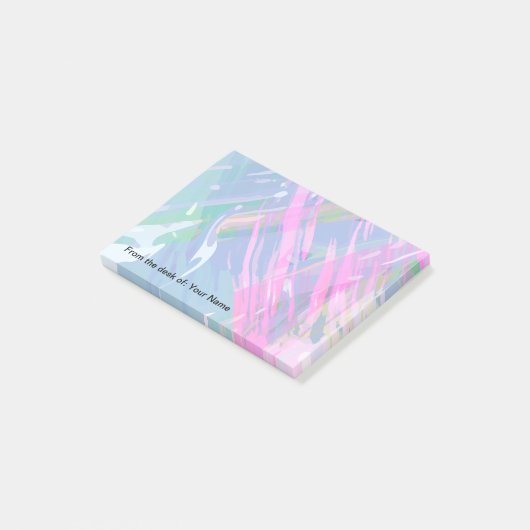 Moderne Abstracte Kantoor nette notebooks Post-it® Notes (Schuin)