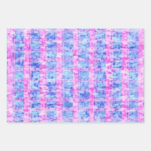 Moderne Abstracte kerstboom Patroon Waterverf Inpakpapier Vel (Voorkant)