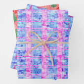 Moderne Abstracte kerstboom Patroon Waterverf Inpakpapier Vel (In situ)