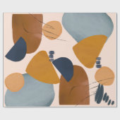 Moderne Abstracte kerstfeestdag Cadeaupapier (Vlak)