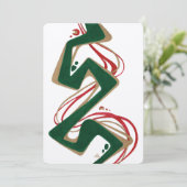 Moderne Abstracte kerstfeestkaart Kaart (Staand voorkant)