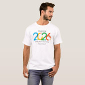 Moderne Abstracte klasse van 2026 T-Shirt (Voorkant volledig)