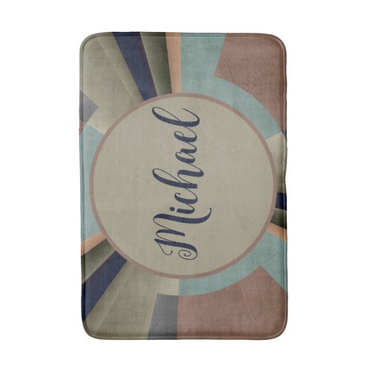 Moderne Abstracte Kleur Harmonie Fractal Graphic N Badmat (Voorkant Verticaal)