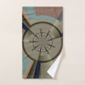 Moderne Abstracte kleur Harmony Fractal Art Graphi Bad Handdoek (Handdoek)