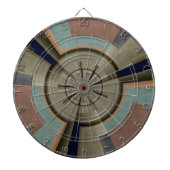 Moderne Abstracte kleur Harmony Fractal Art Graphi Dartbord (Voorkant)