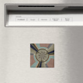Moderne Abstracte kleur Harmony Fractal Art Graphi Magneet (Insitu (Vaatwasser))