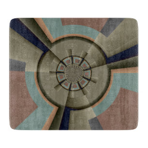 Moderne Abstracte kleur Harmony Fractal Art Graphi Snijplank