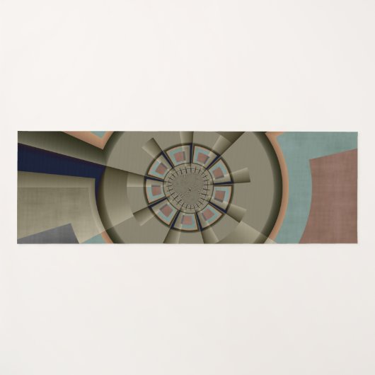 Moderne Abstracte kleur Harmony Fractal Art Graphi Yogamat (Voorkant (horizontaal))