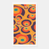 Moderne Abstracte kleur Ovalen Papier Gastenhanddo Servet (Voorkant)