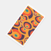 Moderne Abstracte kleur Ovalen Papier Gastenhanddo Servet (Hoek)