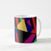 Moderne Abstracte kleuren Koffiemok (Voorkant rechts)