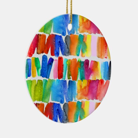 Moderne, abstracte kleuren, ongekende kleuren keramisch ornament (Rechts)