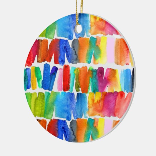 Moderne, abstracte kleuren, ongekende kleuren keramisch ornament (Links)