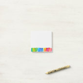 Moderne, abstracte kleuren, ongekende kleuren post-it® notes (Op bureau)