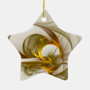 Moderne Abstracte Kleuren van Edele Metalen Fracta Keramisch Ornament